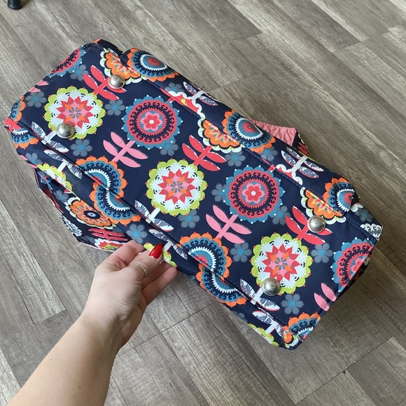 Ju-Ju-Be Dancing Dahlias Large Overnight Diaper Bag - Picture 11 of 16
